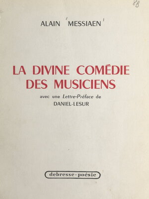 cover image of La divine comédie des musiciens